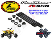 Kibblewhite Extreme Heavy Duty Head ARP STYLE Stud Kit Suzuki LTR450 Years 2006 2007 2008 2009  Features:  - Fully CNC Machined For Precision - Both Nut And Stud Have Rolled Threads For The Strongest Possible Threads - 12 Point Titanium Flange Nuts - No Drilling Or Tapping Required  Replaces OEM# 11161-45G00 09103-10368 09168-10031