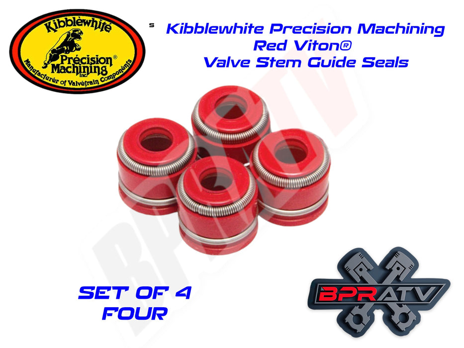 05 06 Suzuki RMZ450 RMZ 450 Kibblewhite Red Viton Valve Stem Seals Set of 4 Four