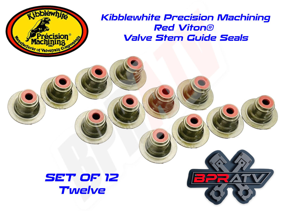 Can Am Maverick X-3 Turbo Kibblewhite Red Viton Intake Exhaust Valve Stem Seals