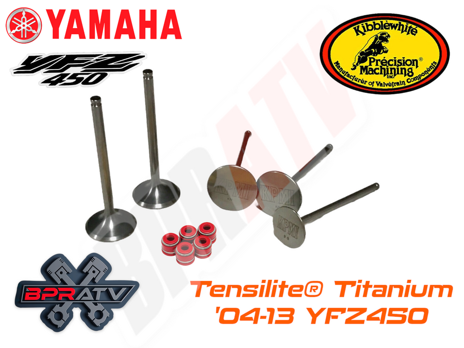 Yamaha YFZ450 YFZ 450 TITANIUM Head Fix Kibblewhite Intake Exhaust Valves Seals