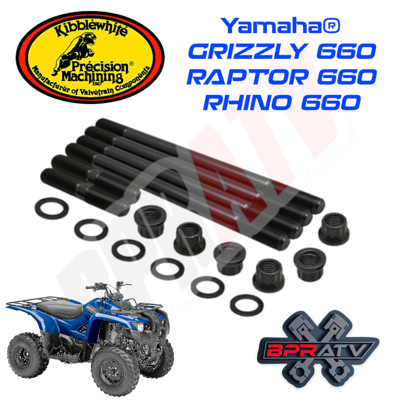 Yamaha Grizzly 660 Kibblewhite ARP Style Heavy Duty Cylinder Head Studs Nuts Kit