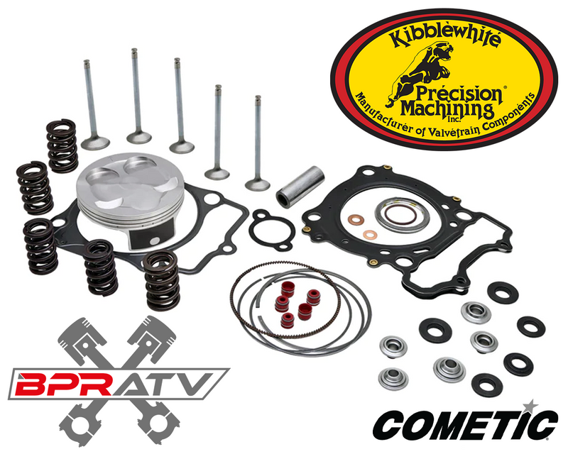 04-09 Yamaha YFZ 450 KIBBLEWHITE Top End Piston Rebuild Kit Valves Cylinder Kit