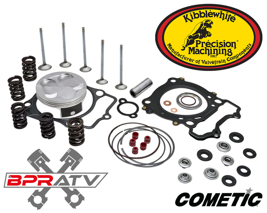 09-24 Yamaha YFZ450R KIBBLEWHITE Top End Piston Rebuild Kit Valves Cylinder Kit