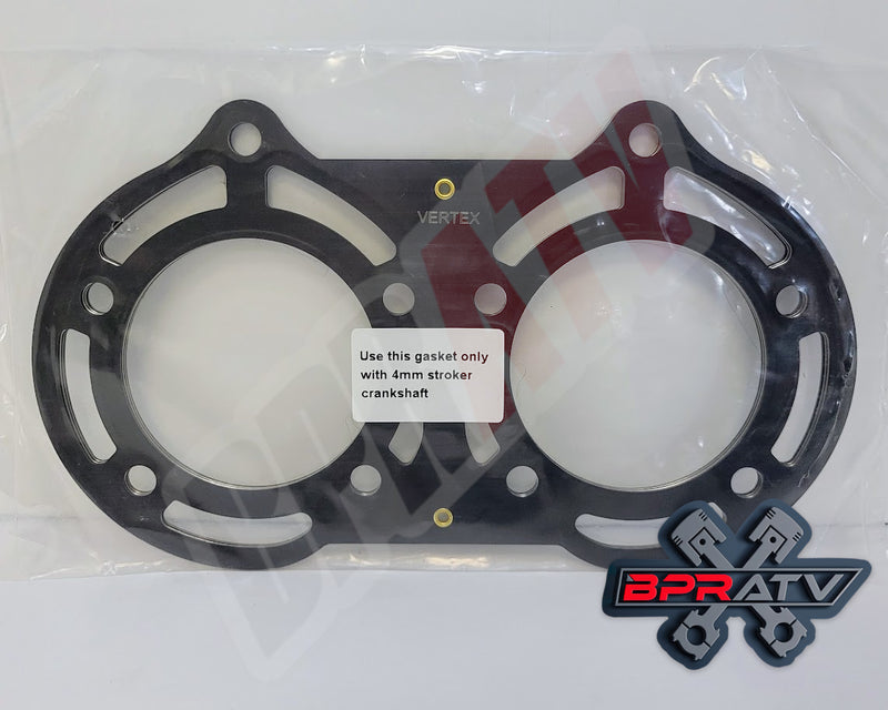 Vertex 808812 +4mm 4mm Complete Gasket Kit For 4111 Crank Yamaha YFZ 350 BANSHEE