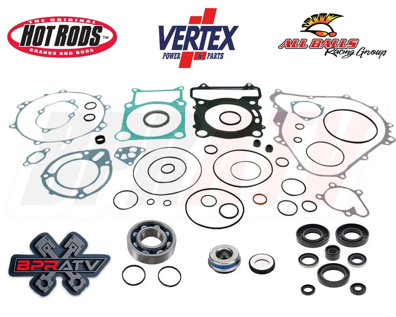 Kodiak Wolverine YFM450 Cylinder Crank Wiseco Piston Simple Complete Rebuild Kit