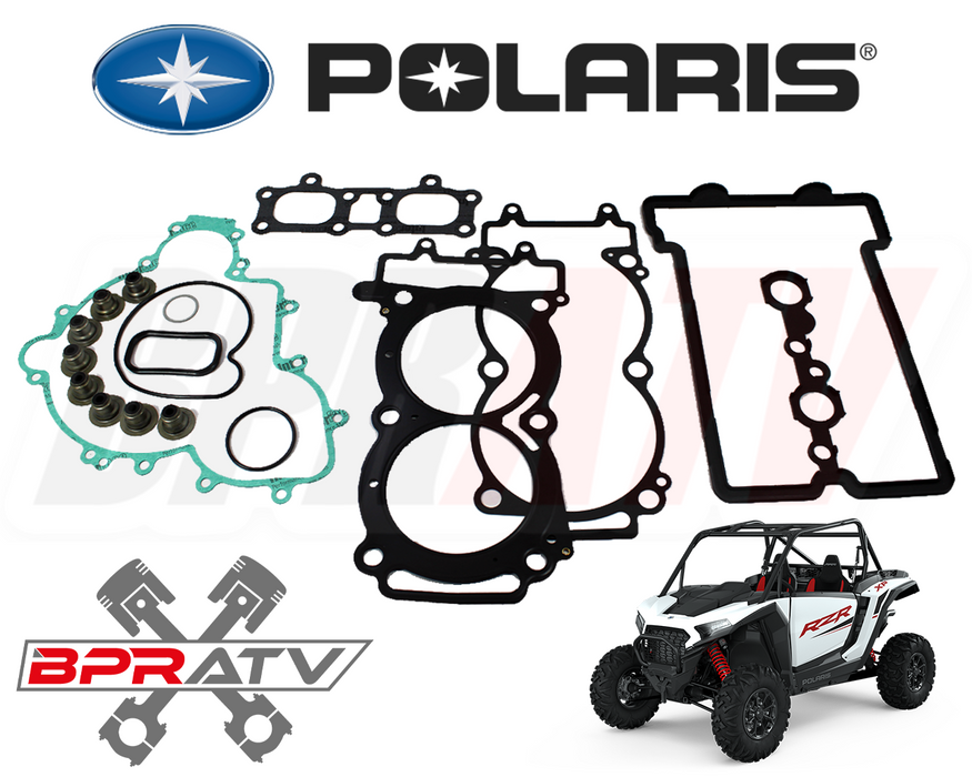 17-20 Polaris Ranger XP 1000 93mm Complete Stock Bore MLS Gasket Kit Valve Seals