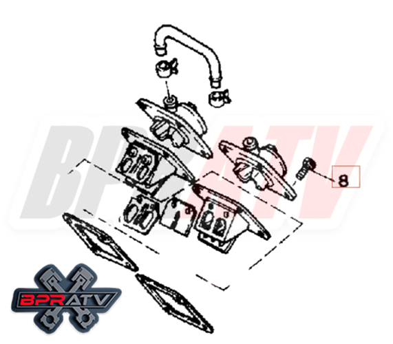 Yamaha Banshee YFZ 350 BPRATV Talon Titanium Intake Bolts Kit CUB 91317-06025-00