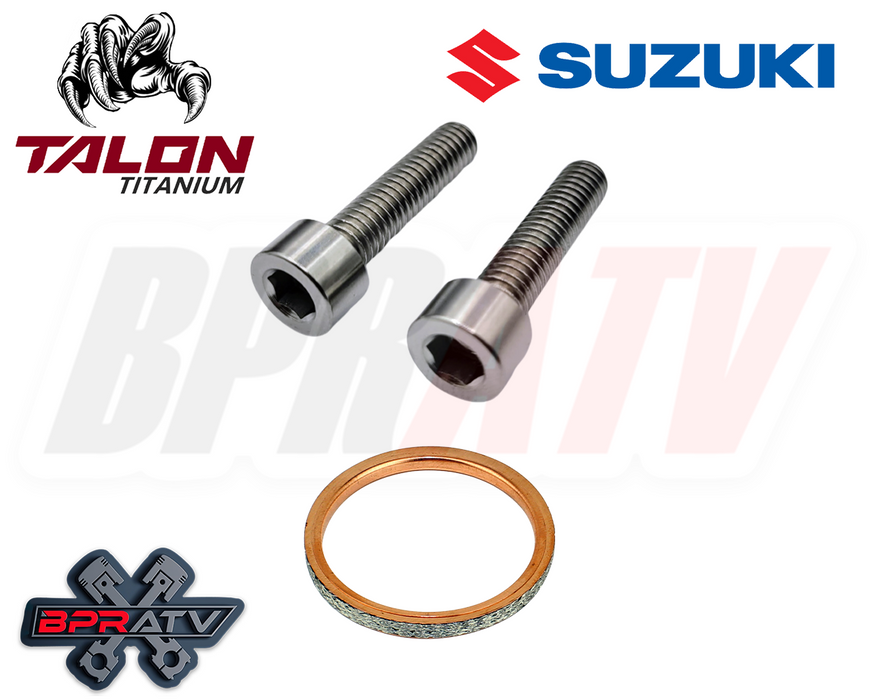 06-10 Suzuki GSX-R600 GSX-R750 TITANIUM Bolts Exhaust Manifold Gasket Repair Kit