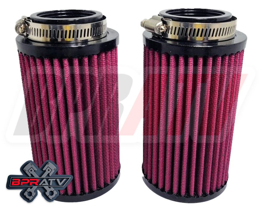 Banshee Air Filters 36mm 38mm Carbs K&N Style Hi Flow Pod Filter Pair Pods 14Ply