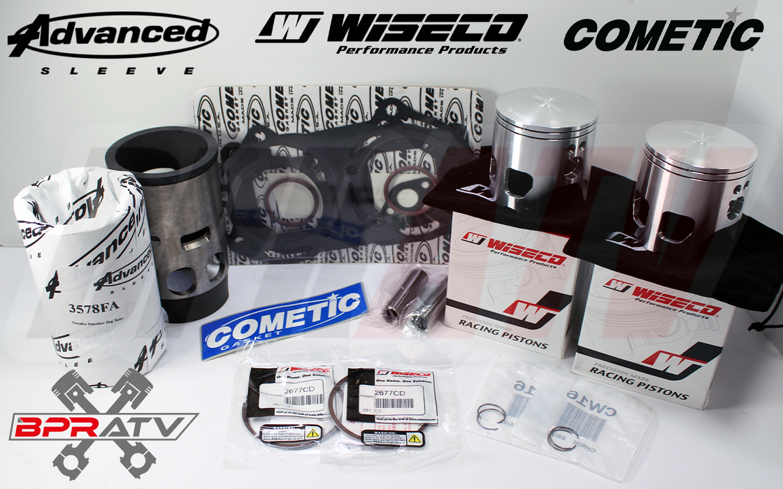 Yamaha Banshee 68mm 421cc OEM Cylinder Sleeve Kit WISECO Piston & Cometic Gasket