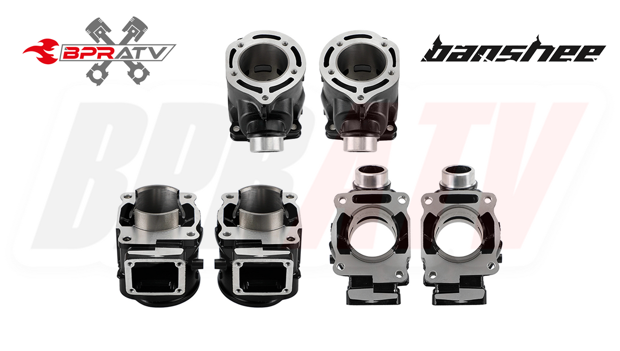Banshee 66mm 370cc Cylinder Pair Pro-X Pro X Pistons Gaskets Top End Upgrade Kit