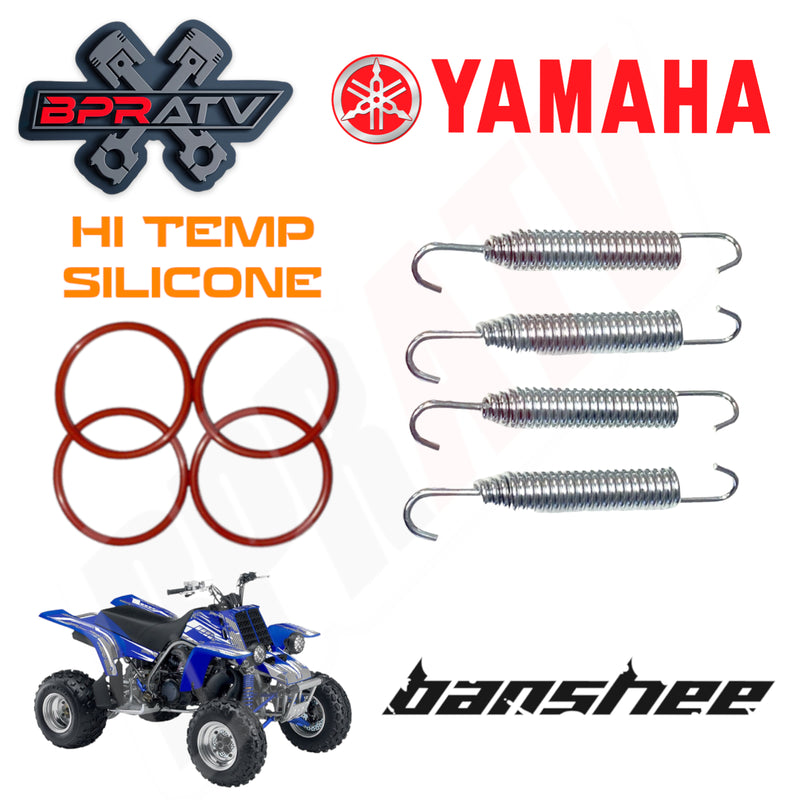 YAMAHA Banshee YFZ350 350 87-06 SILICONE Gaskets Swivel Springs Exhaust Muffler