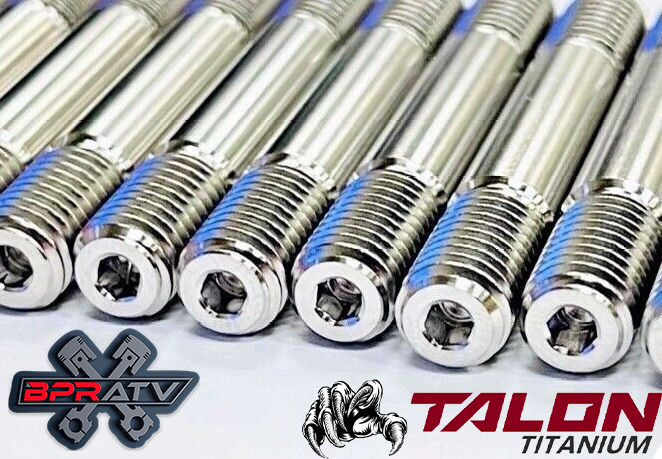 Best Yamaha Banshee YFZ 350 TITANIUM Cylinder Head Bolts Upgrade ACORN Nuts Set