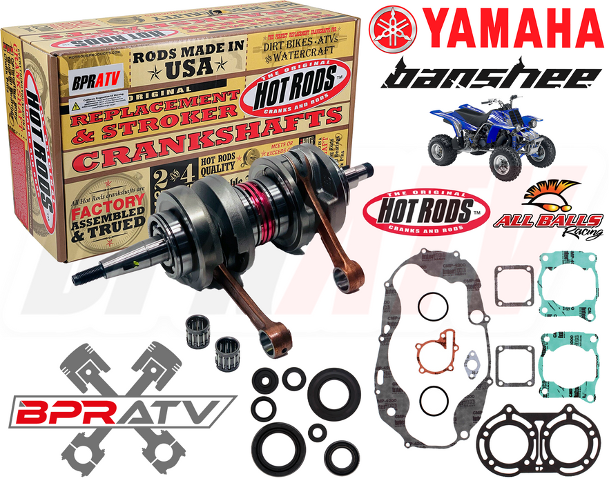 Yamaha Banshee 350 Hot Rods Crank Crankshaft Rods Seals Complete Top End Gasket