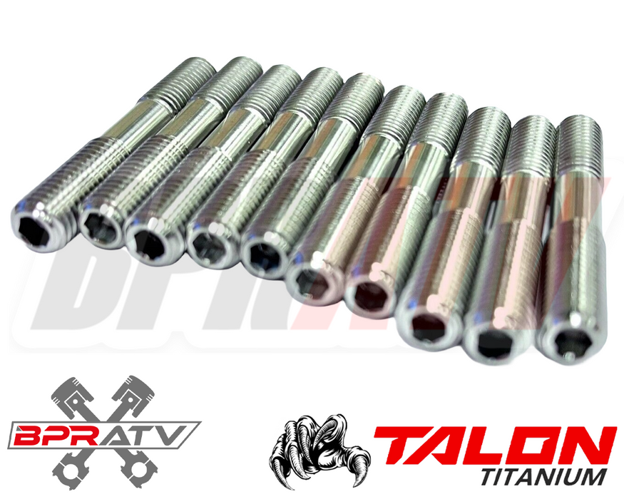 Banshee YFZ 350 BPRATV TITANIUM Cylinder Head Bolts Stud Kit Ti ACORN Nuts Set