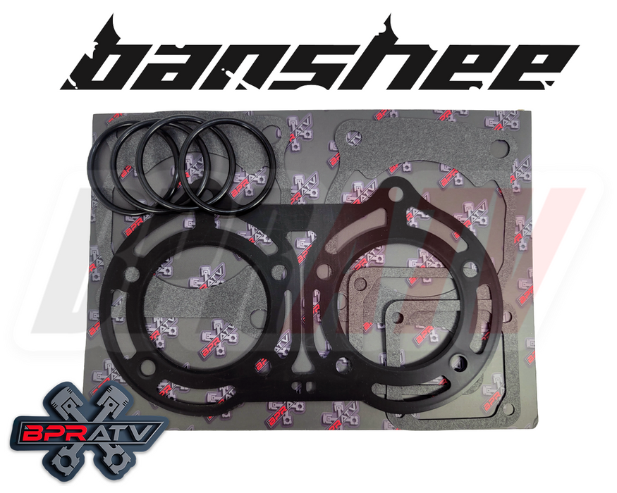 Yamaha Banshee 66mm +2 Cylinder Pair Wiseco Pistons Top End Gaskets Top End Kit