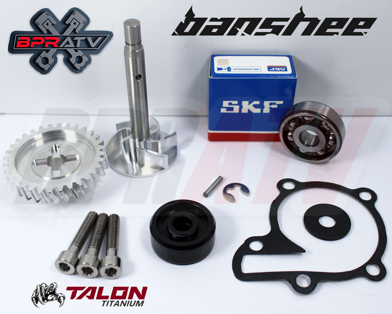 Yamaha Banshee BILLET Water Pump Gear Impeller Bearing Seal TITANIUM Bolt Kit