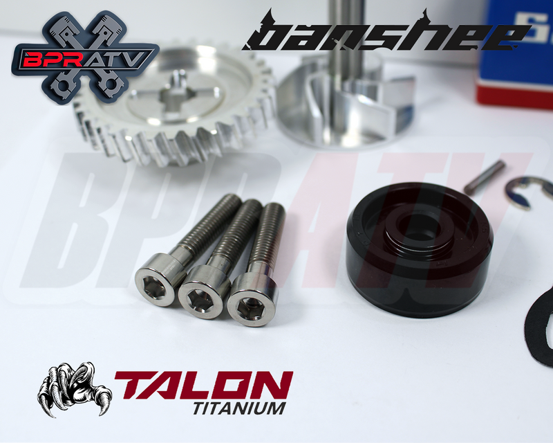 Yamaha Banshee BILLET Water Pump Gear Impeller Bearing Seal TITANIUM Bolt Kit