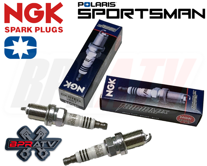 NGK Laser Iridium Spark Plugs BKR7EIX Polaris Sportsman 700 800 RZR RZR800 Pair