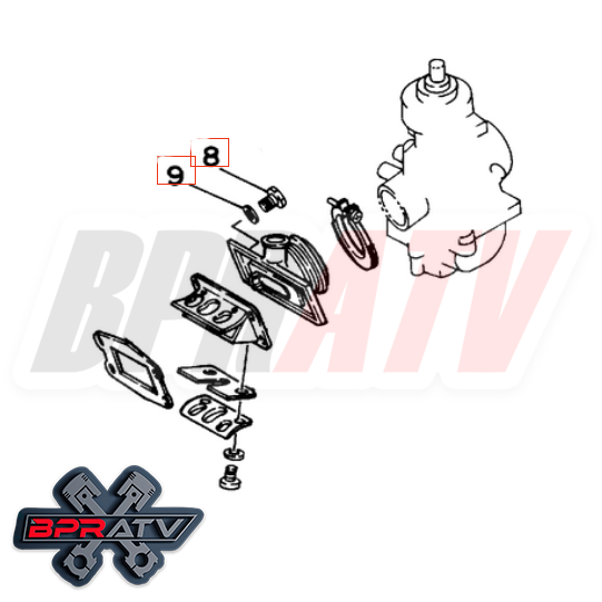 Yamaha Blaster YFS200 BPRATV Talon Titanium Reed Valves Bolts Bolt Kit Ti Washer