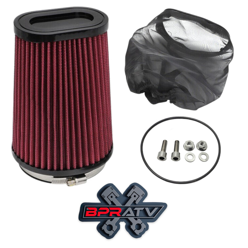BPR Pro Flow Intake K&N YA-3502 Filter Kit TITANIUM Hardware Yamaha Banshee 350