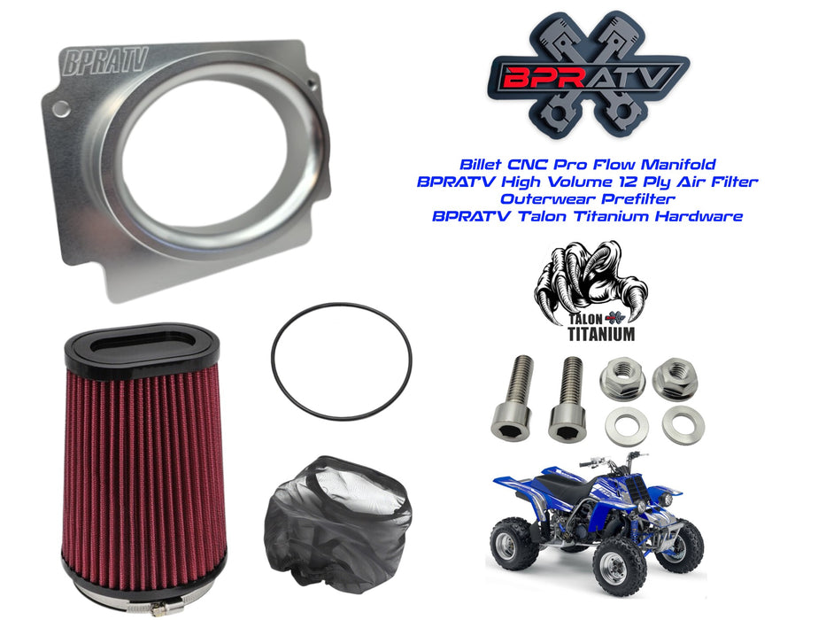 BPR Pro Flow Air Intake K&N KN Style Filter TITANIUM Hardware Yamaha Banshee 350