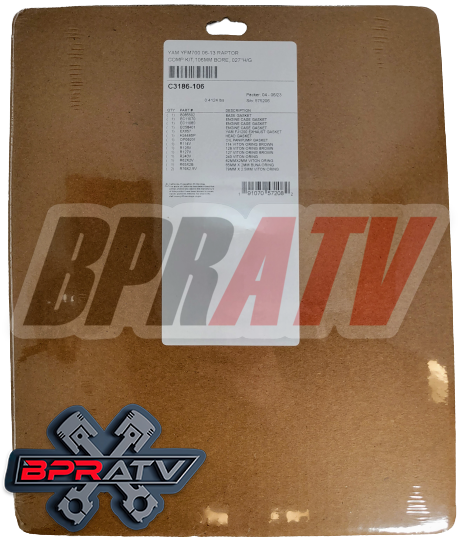 Yamaha Raptor 700 105.5mm COMPLETE Big Bore COMETIC Gasket Kit Kibblewhite Seals