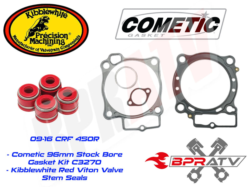 09-16 Honda CRF450R CRF 450R 96mm Cometic Top End Gasket Kit Kibblewhite Seals