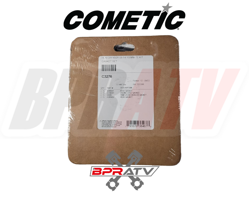 09-16 Honda CRF CRF450R 100mm Big Bore 12.5:1 JE Pump Gas Piston Top End Gasket