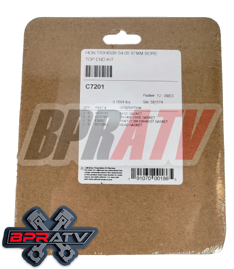 04 05 TRX450R TRX 450R 97mm 97 479cc 13:1 CP Big Bore Piston Top End Kit Cometic