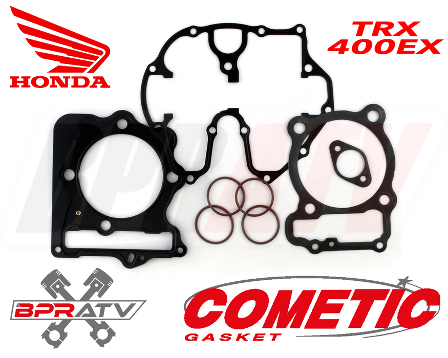 Honda 400EX 86 87 88 89 mm Big Bore Cometic Top End Gasket Kibblewhite RED Seals