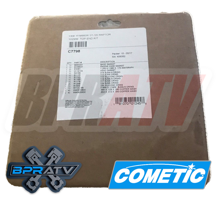 Yamaha Grizzly 660 Big Bore 102mm 102 686 719 Cometic Top End Head Gasket C7798