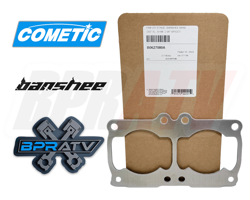 Yamaha Banshee Cometic Aluminum Cylinder Spacer Shim 4mm Stroker Crank 0.08" CPI