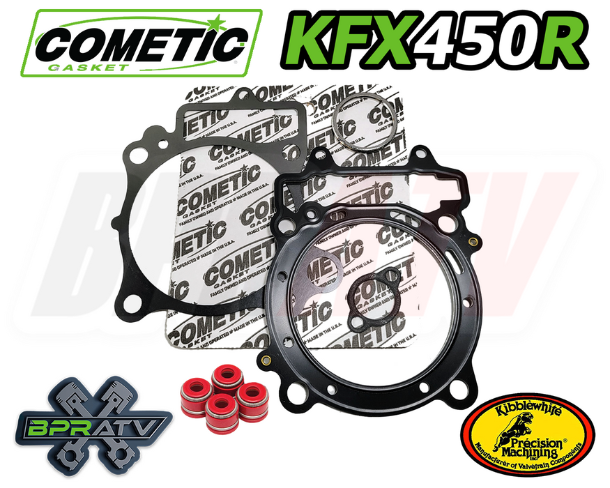 08-14 Kawasaki KFX450R KFX 450R 98mm Big Bore Cometic Top End Gasket Kit Seals