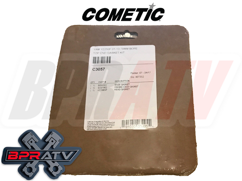 01-04 Yamaha YZ250F YZ 250F WR 77mm 250cc Stock Bore Cylinder JE Piston Top Kit