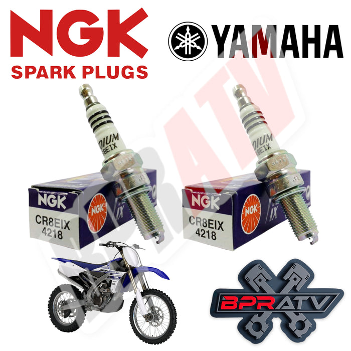 2 NGK Laser Iridium Spark Plug CR8EIX Yamaha YZ250F YZ450F WR250F YZ426F WR Pair
