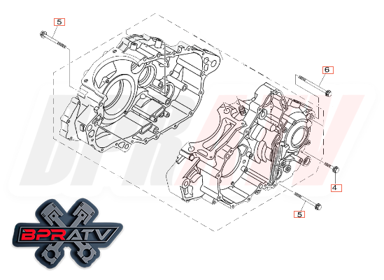 Yamaha Raptor YFM700 YFM 700 R BPRATV Talon Titanium Crankcase Halves Bolt Kit🦖
