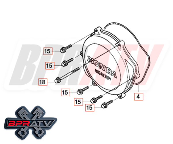 02-08 CRF450R CRF 450R 450X BPRATV Talon Titanium COMPLETE Motor Engine Bolt Kit