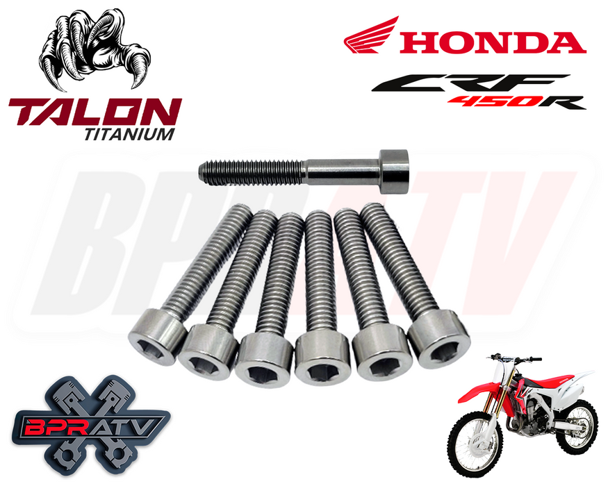 02-08 Honda CRF450R CRF 450R 450X BPR Talon Titanium Clutch Cover Bolt Bolts Kit