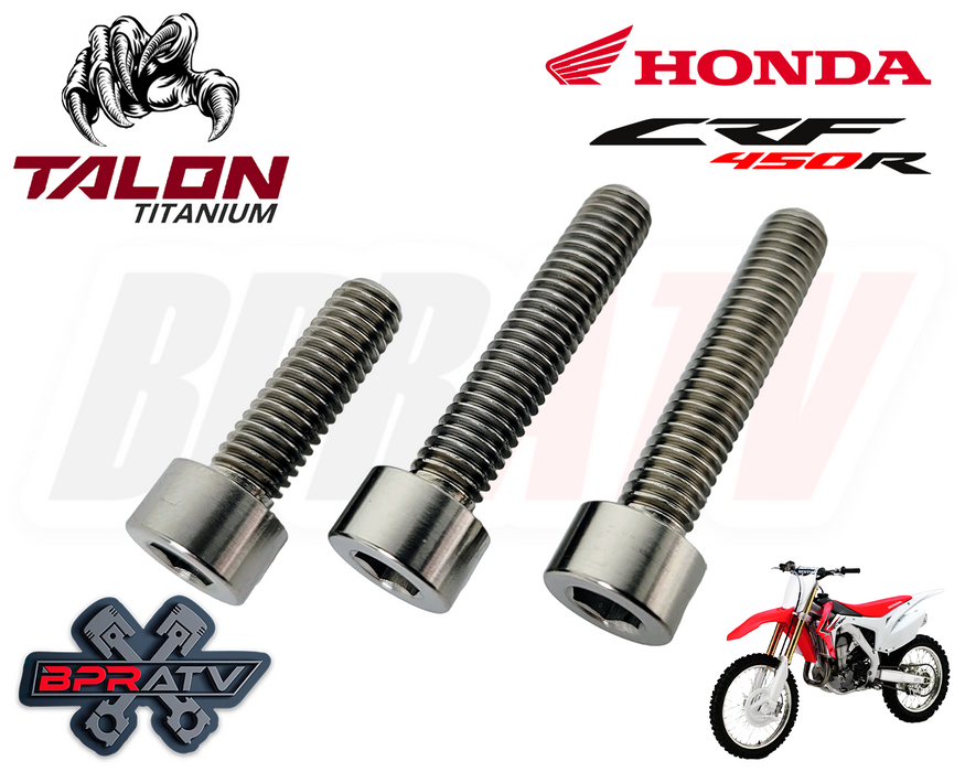 02-08 Honda CRF450R CRF 450R 450X Talon Titanium Sprocket Cover Bolt Bolts Kit