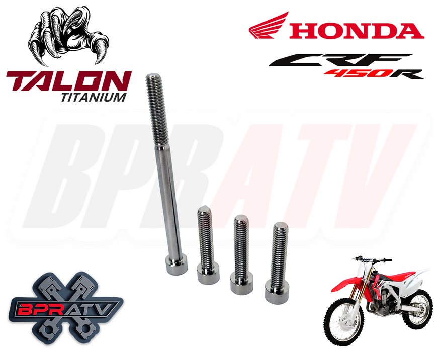 02-08 Honda CRF450R CRF 450R 450X Talon Titanium Water Pump Cover Bolt Bolts Kit