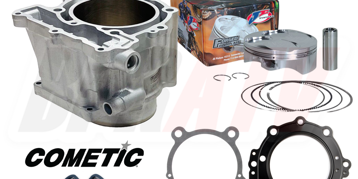 Can AM DS650 DS 650 Stock Bore OEM Cylinder JE Piston Cometic Top Rebuild  Kit