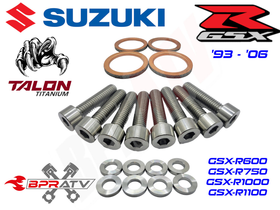 93-06 Suzuki GSX-R600 750 1000 1100 TITANIUM Exhaust Manifold Gasket Repair Kit