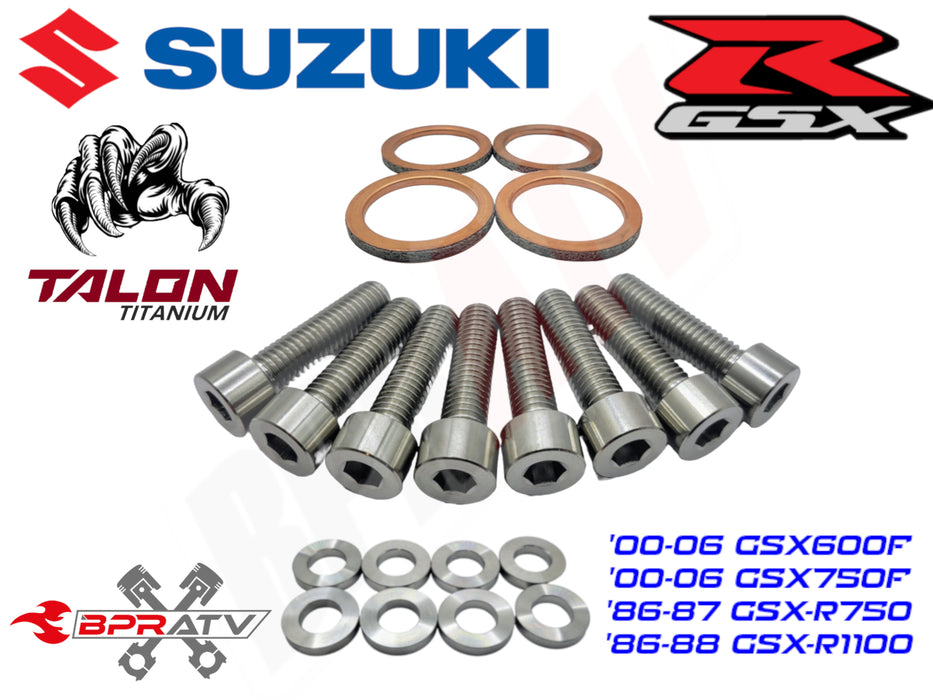 Suzuki GSX 600F R750 750F GSX-R1100 TITANIUM Exhaust Manifold Gasket Repair Kit