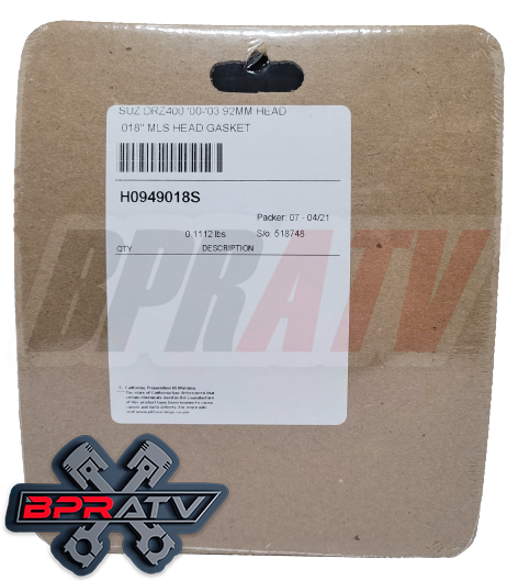 LTZ DRZ 400 LT-Z DR-Z Cometic Cylinder Head Gasket Stock Bore Steel Made In USA