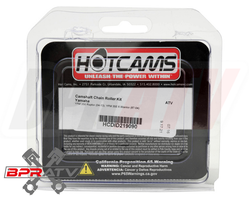 Yamaha Raptor 350 YFM350R YFM 350R Hotcams Hot Cams Cam Chain Tension Guide Kit