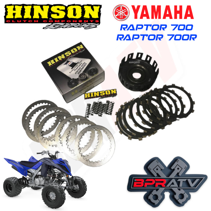 Yamaha Raptor 700 Hinson Heavy Duty Clutch Billet Basket & Steel Fibers Springs