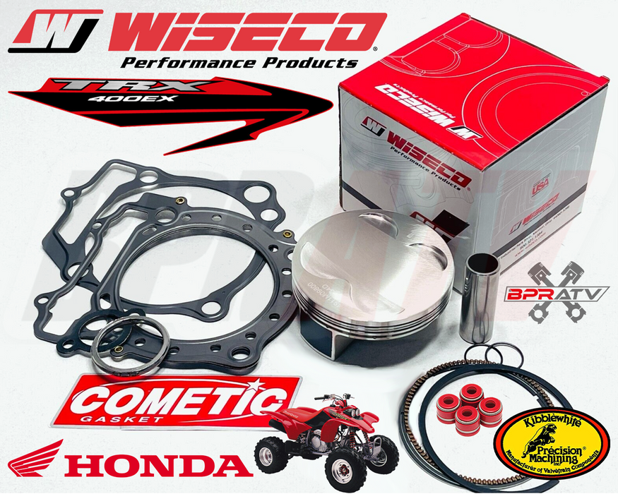 Honda 400EX 400X Wiseco 87mm BIG BORE 10:1 Piston COMETIC Top End Gasket Kit MLS