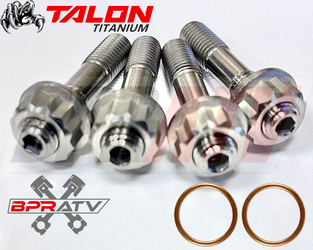 TRX400EX TRX 400EX Exhaust Studs Titanium Head Pipe Bolts Gasket Upgra