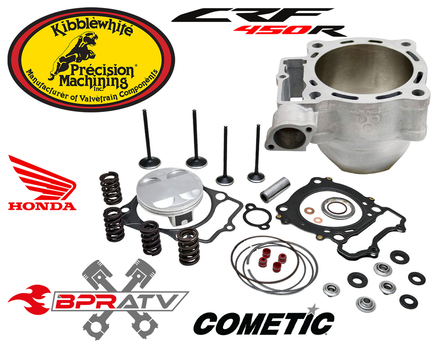 07-08 Honda CRF 450R Kibblewhite Top End Piston Rebuild Kit Valves Cylinder Kit